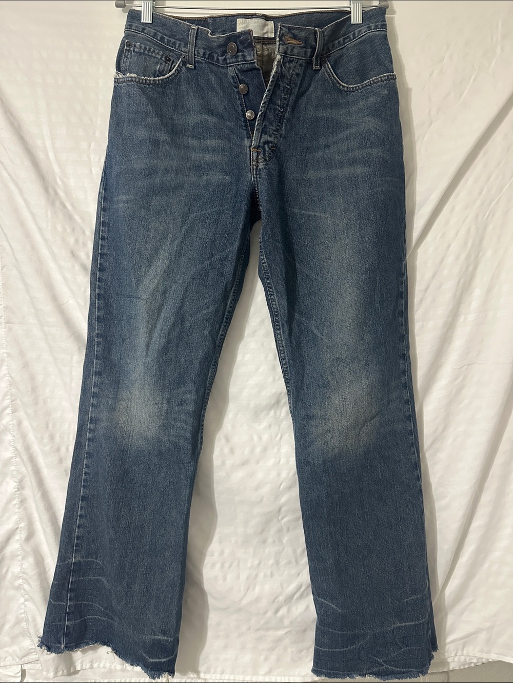 American Eagle Outfitters Men's Dark Blue Bootcut Jeans